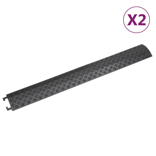Kabelbeschermers drempel 2 st 98,5 cm zwart is nu te koop bij PeponiXL, paradijselijk wonen!