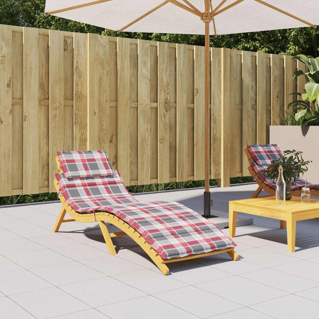 Ligbedkussen 186x58x4 cm oxford stof ruitpatroon rood is nu te koop bij PeponiXL, paradijselijk wonen!
