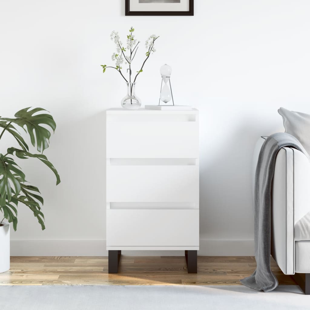 Dressoir 40x35x70 cm bewerkt hout wit is nu te koop bij PeponiXL, paradijselijk wonen!