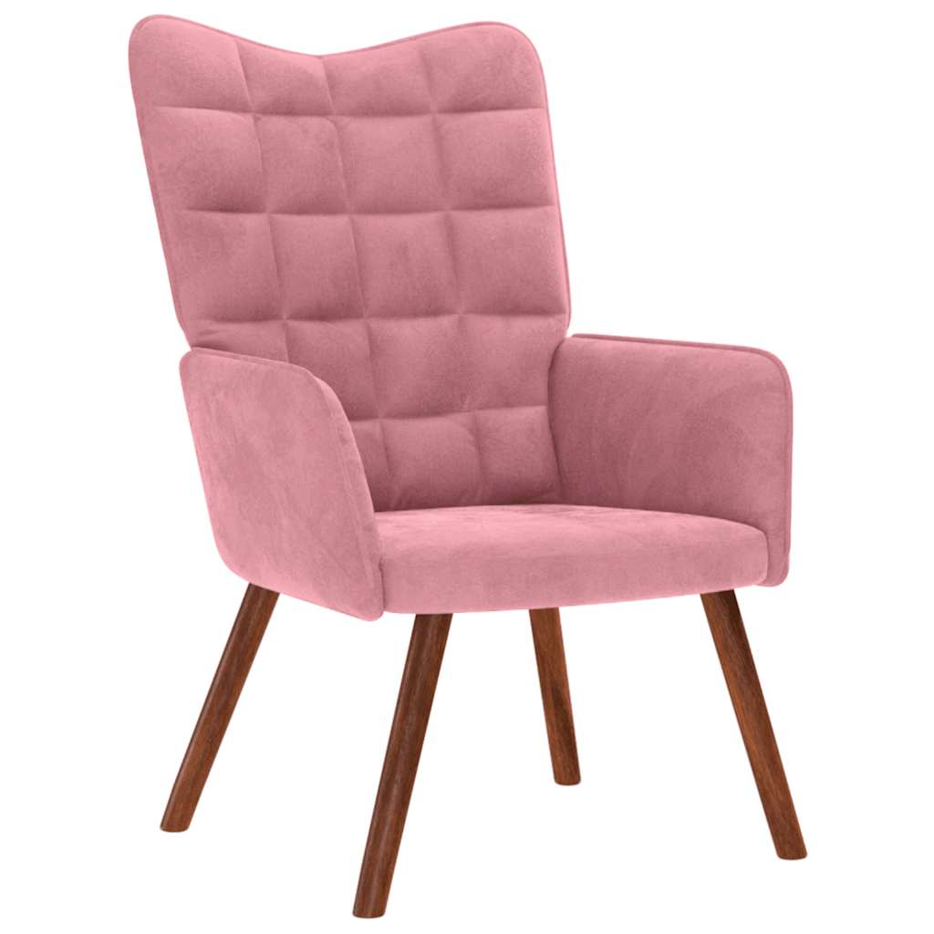 Relaxstoel fluweel roze is nu te koop bij PeponiXL, paradijselijk wonen!