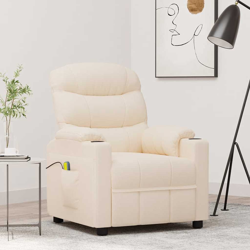 Massagestoel stof crèmekleurig is nu te koop bij PeponiXL, paradijselijk wonen!