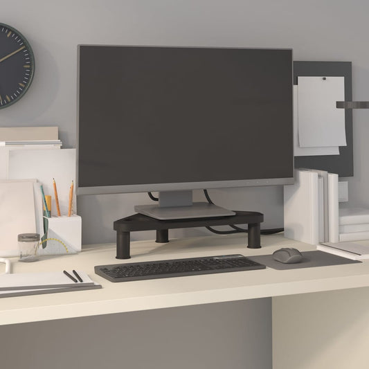 Monitorstandaard hoek 49x28x10,5 cm zwart is nu te koop bij PeponiXL, paradijselijk wonen!