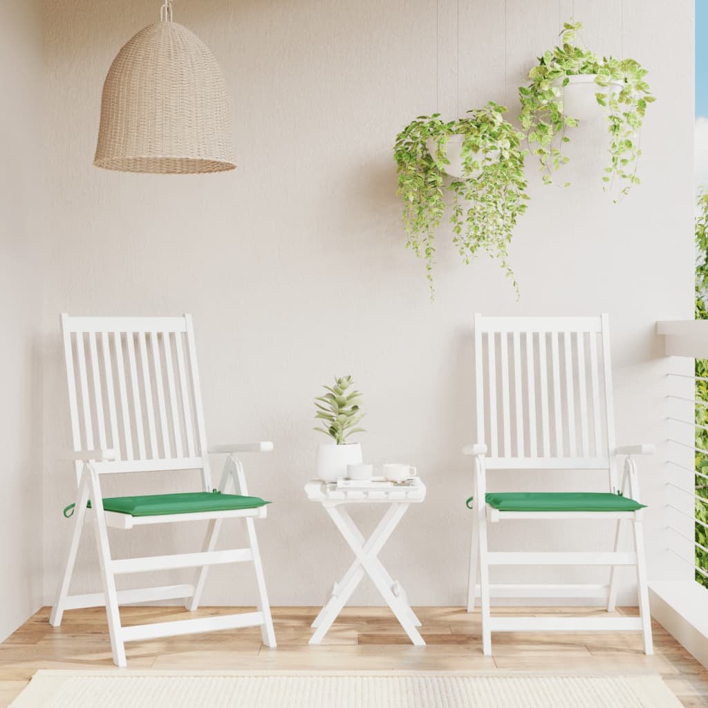 Tuinstoelkussens 2 st 50x50x4 cm oxford stof groen is nu te koop bij PeponiXL, paradijselijk wonen!