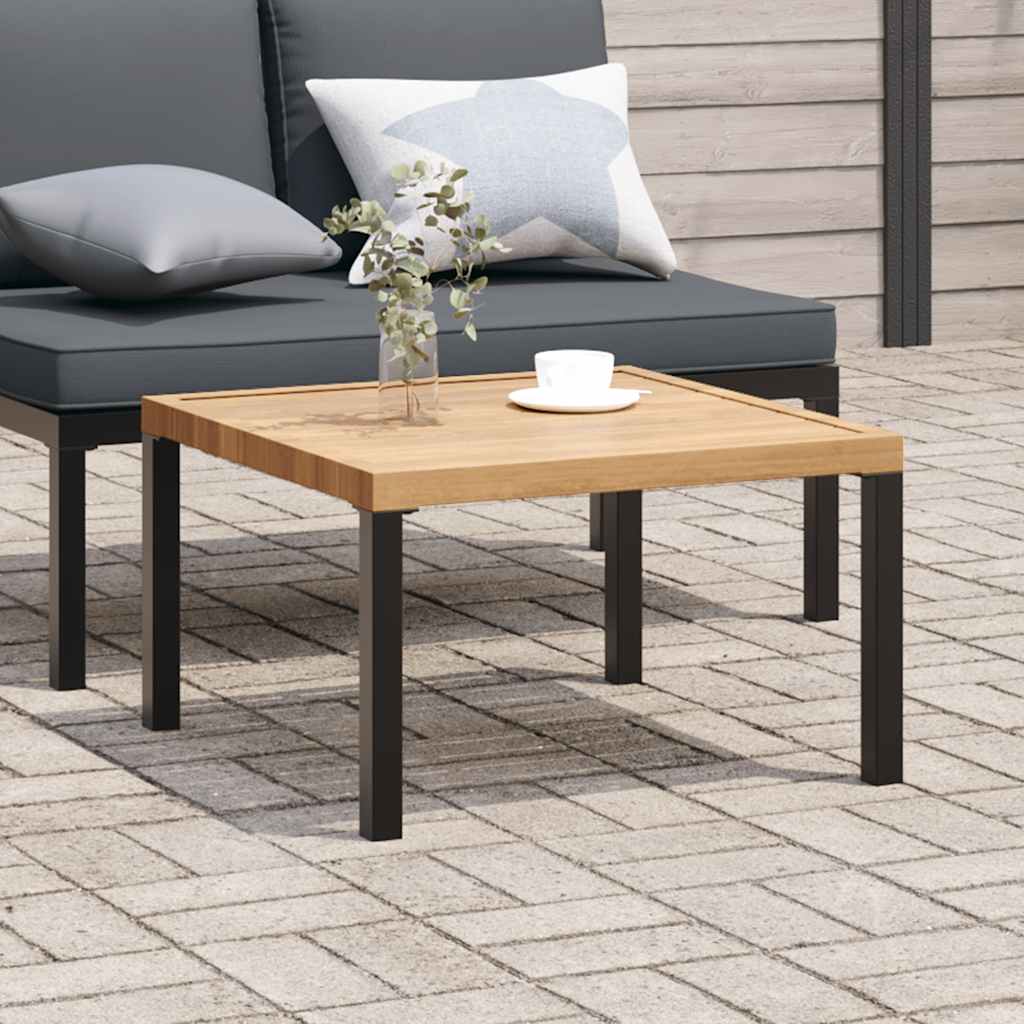 Tuintafel 65x65x40 cm aluminium zwart is nu te koop bij PeponiXL, paradijselijk wonen!