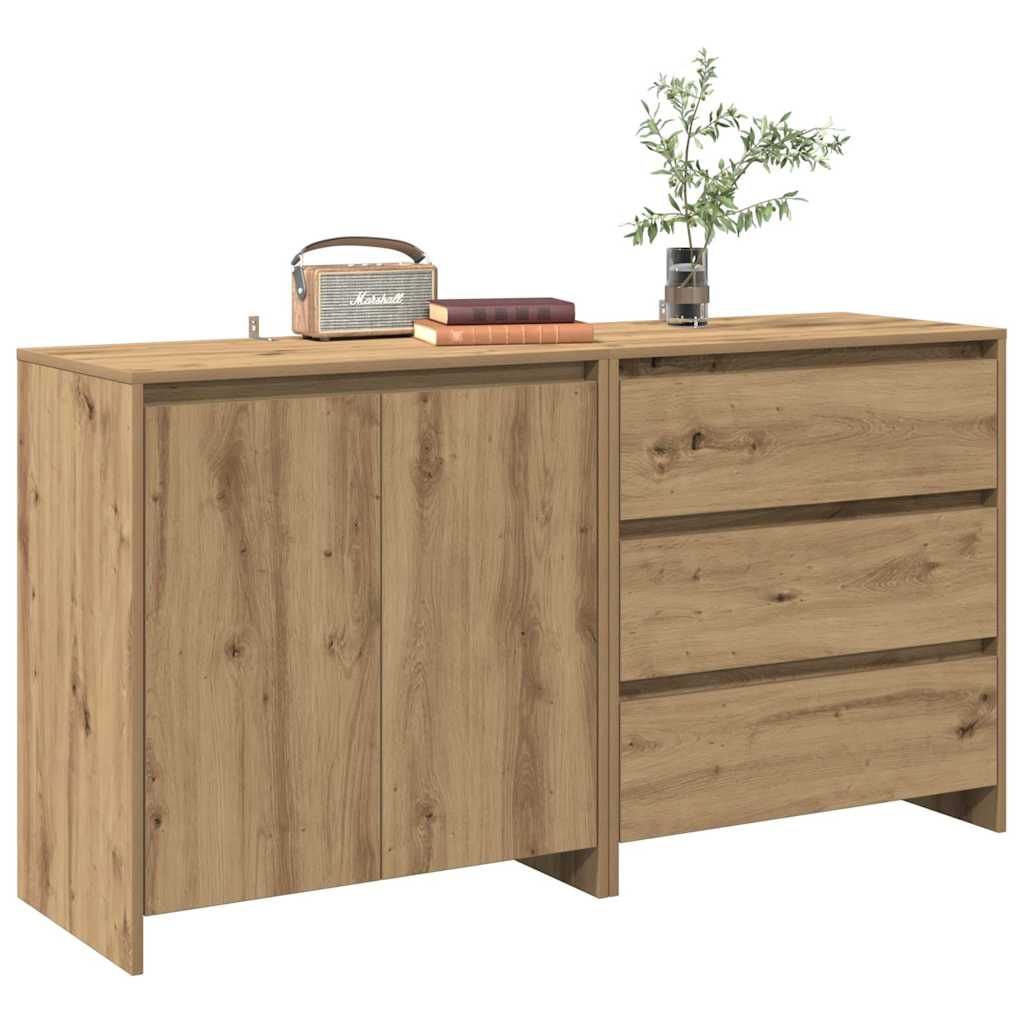 2-delige Dressoirs bewerkt hout artisanaal eikenkleur is nu te koop bij PeponiXL, paradijselijk wonen!