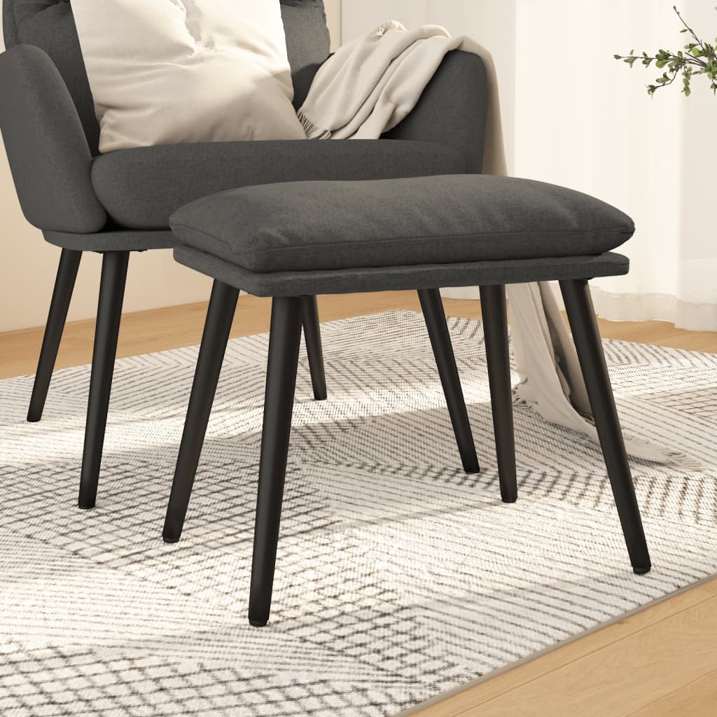 Voetenbank 45x29,5x35 cm stof donkergrijs is nu te koop bij PeponiXL, paradijselijk wonen!