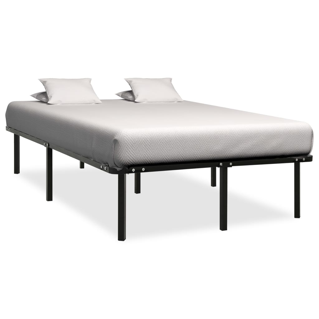 Bedframe metaal zwart 140x200 cm is nu te koop bij PeponiXL, paradijselijk wonen!