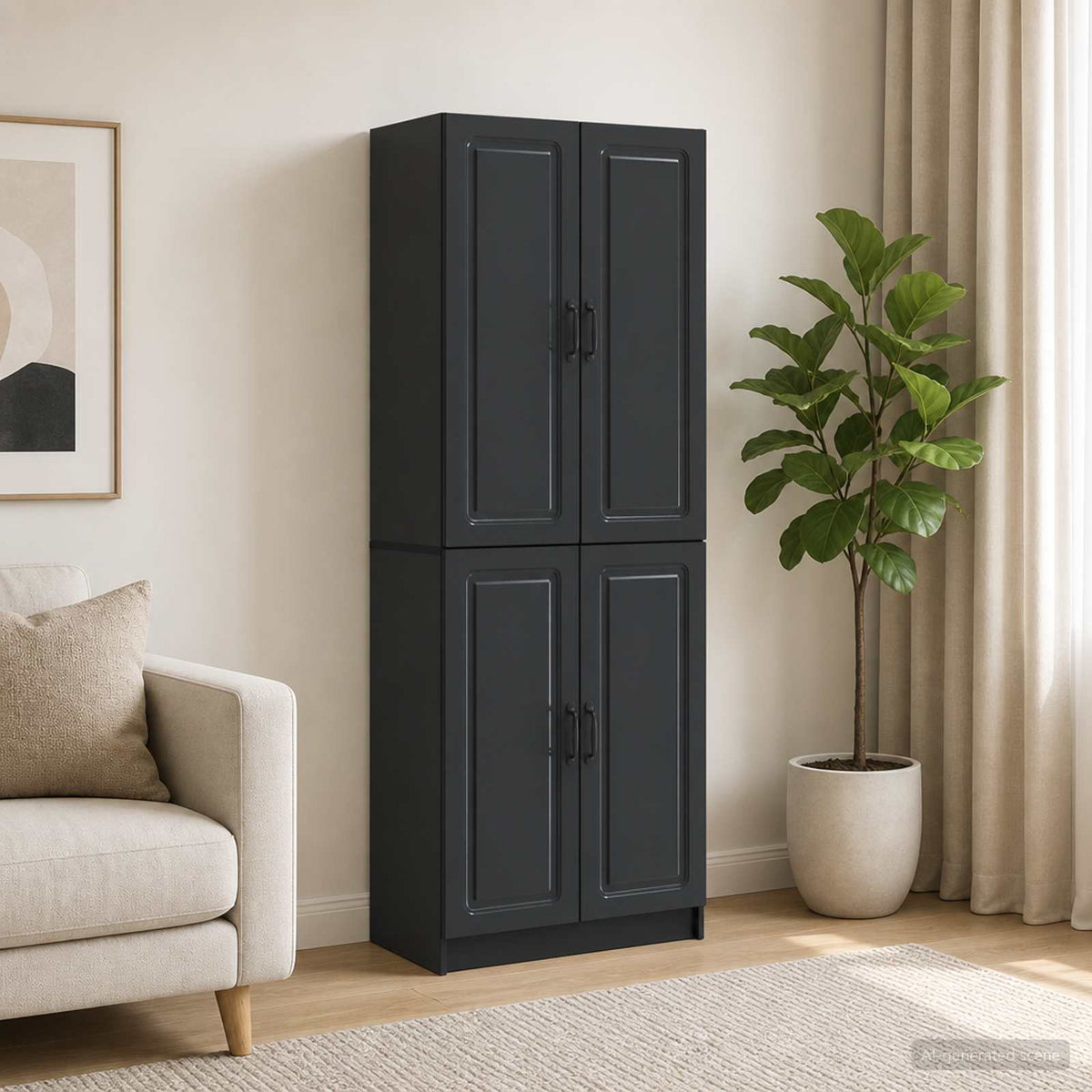 Kastenset 2 pcs Zwart Bewerkt hout is nu te koop bij PeponiXL, paradijselijk wonen!