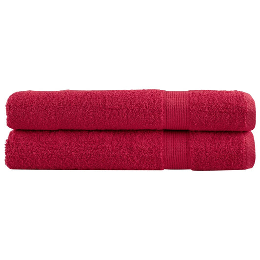 Saunadoeken SOLUND 2 st 600 g/m² 80x200 cm rood is nu te koop bij PeponiXL, paradijselijk wonen!