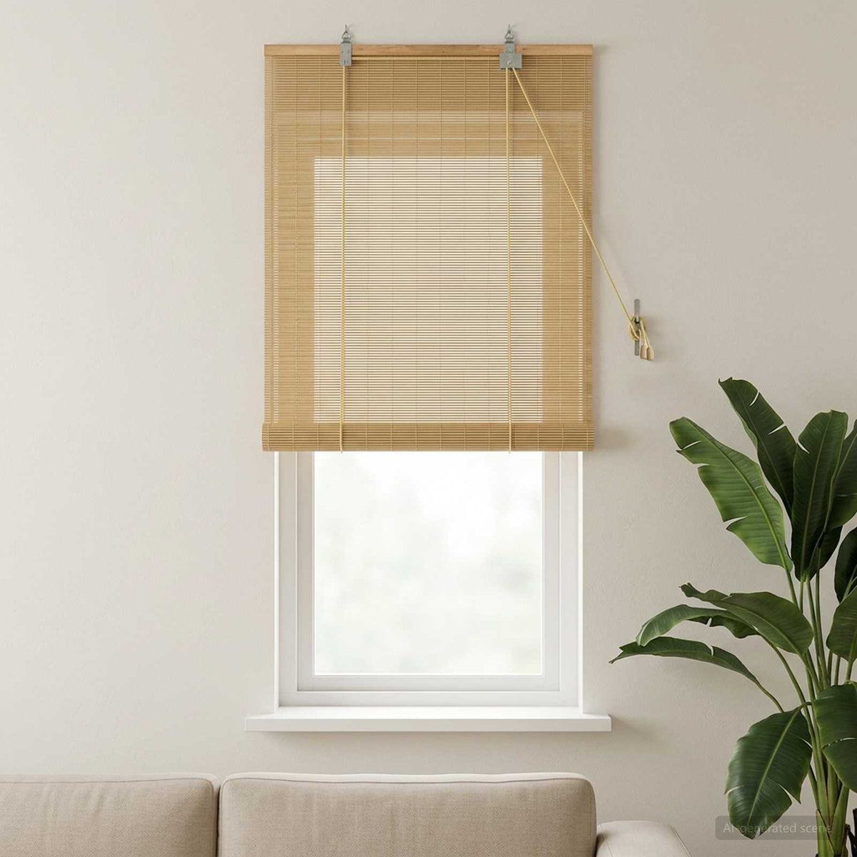Rolgordijn Naturel 60 x 160 cm Bamboe is nu te koop bij PeponiXL, paradijselijk wonen!
