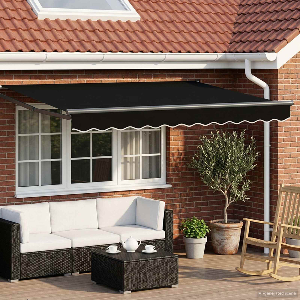 Elektrisch Uittrekbaar Zonnescherm 3 x 2,5 m is nu te koop bij PeponiXL, paradijselijk wonen!