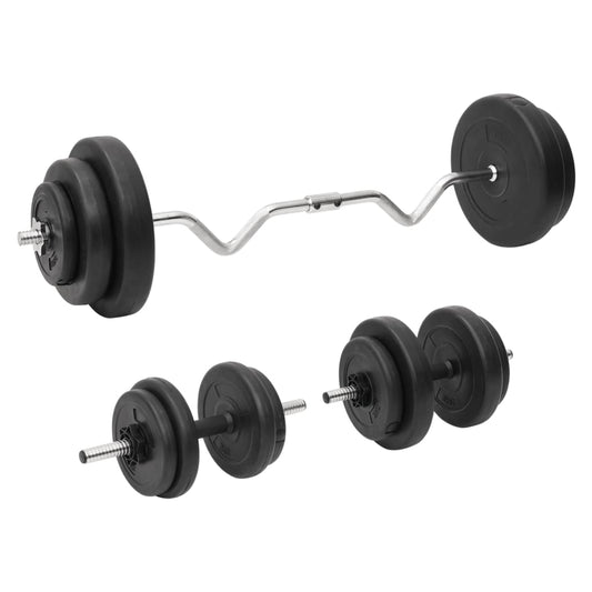 Halterset met gewichten curl 60 kg is nu te koop bij PeponiXL, paradijselijk wonen!
