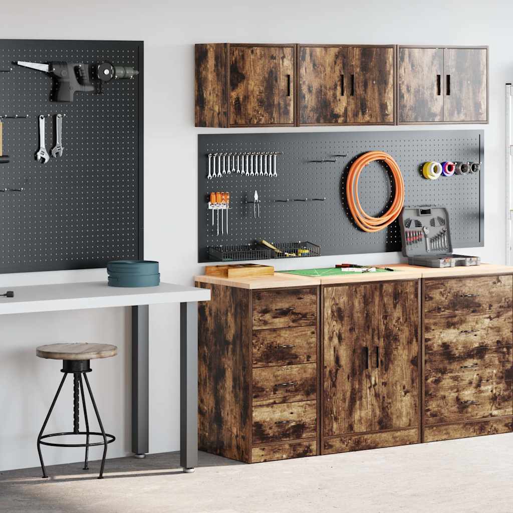 Garagekasten 2 st Spaanplaat gerookt eiken is nu te koop bij PeponiXL, paradijselijk wonen!