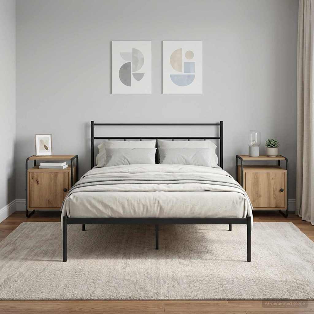 Nachtkastje 2 st Artisanaal eiken Bewerkt hout is nu te koop bij PeponiXL, paradijselijk wonen!