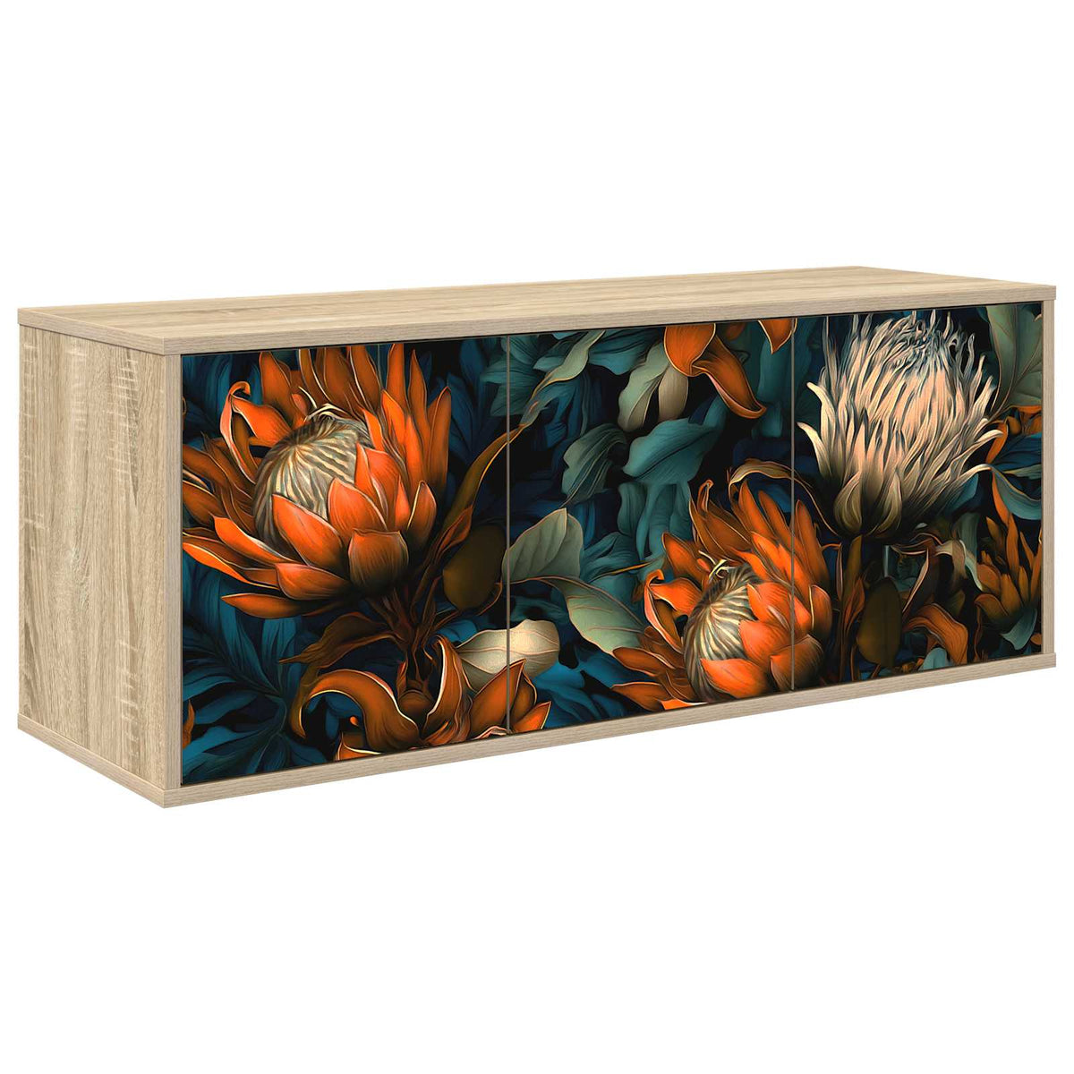 Wandgemonteerd tv-meubel LOCHEM 102 x 33 x 40 cm Sonoma Eiken is nu te koop bij PeponiXL, paradijselijk wonen!