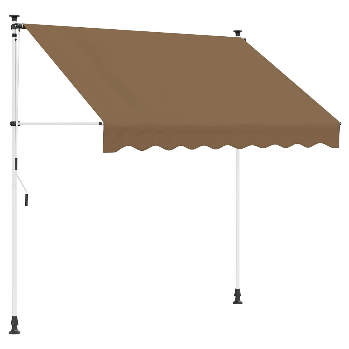 Handmatig uitschuifbare luifel Beige 400 cm is nu te koop bij PeponiXL, paradijselijk wonen!