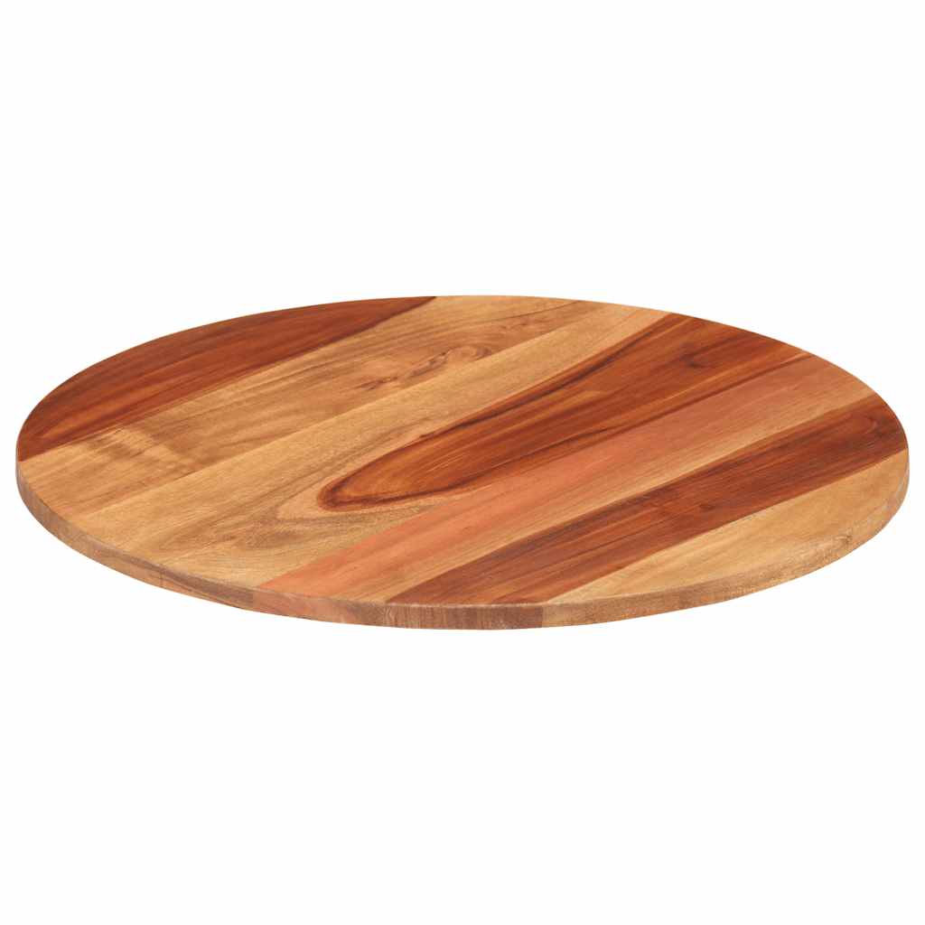 Tafelblad rond 15-16 mm 40 cm massief acaciahout is nu te koop bij PeponiXL, paradijselijk wonen!