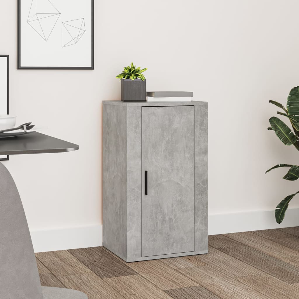 Dressoir 40x33x70 cm bewerkt hout betongrijs is nu te koop bij PeponiXL, paradijselijk wonen!