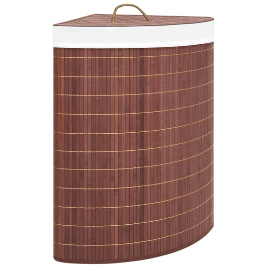 Hoekwasmand 60 L bamboe bruin is nu te koop bij PeponiXL, paradijselijk wonen!