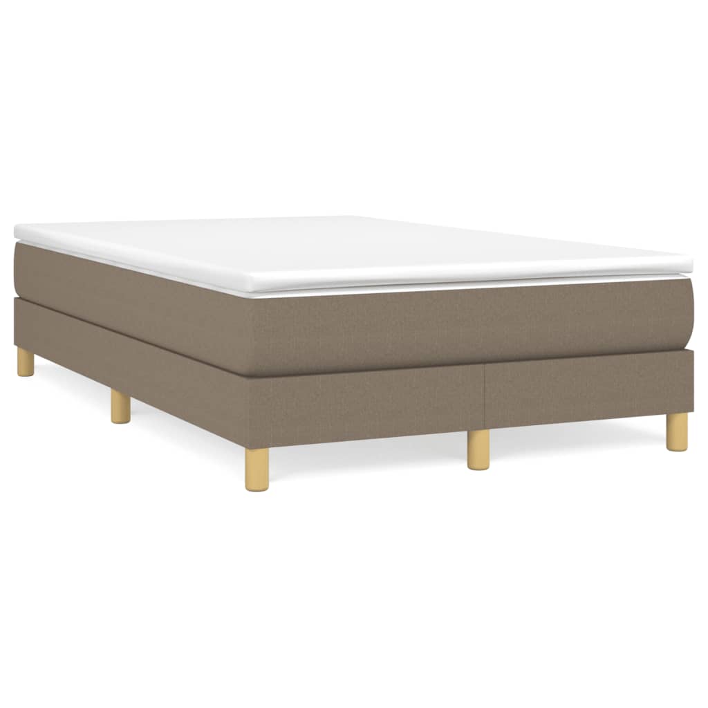 Boxspring met matras stof taupe 120x190 cm is nu te koop bij PeponiXL, paradijselijk wonen!