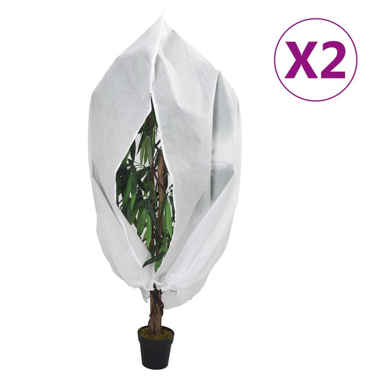Plantenhoezen met ritssluiting 2 st 70 g/m² 1,2x1,8 m is nu te koop bij PeponiXL, paradijselijk wonen!