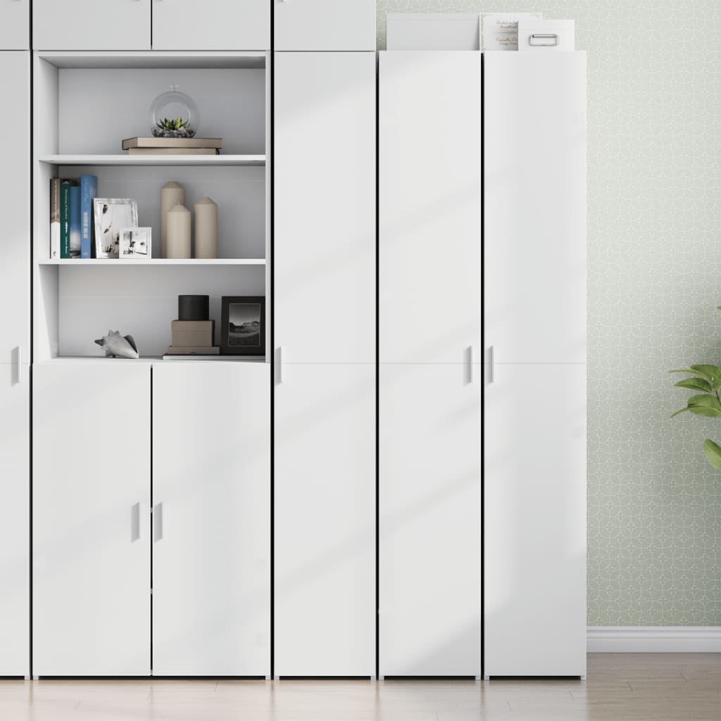 Hoge kast 30x42,5x185 cm bewerkt hout wit is nu te koop bij PeponiXL, paradijselijk wonen!