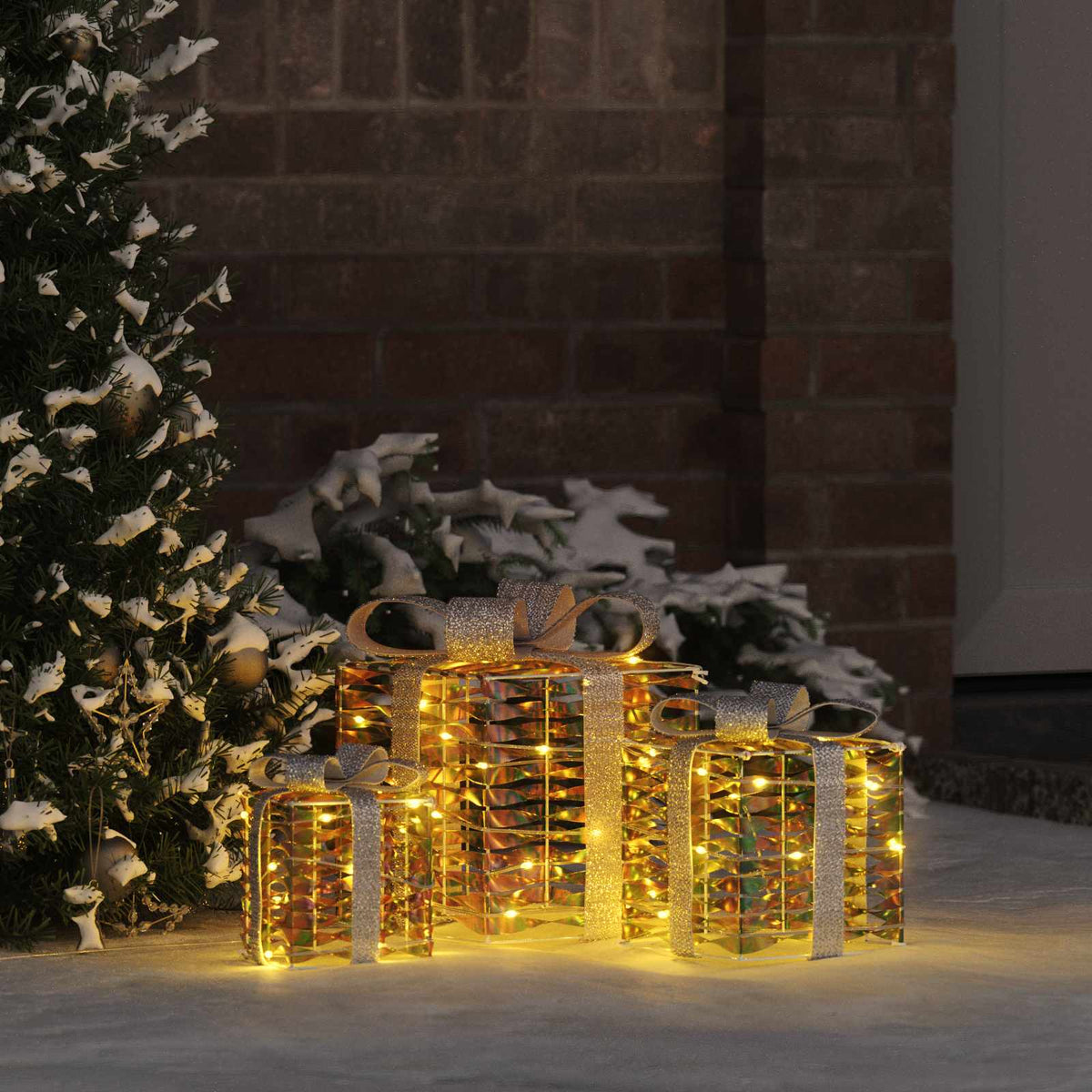 Kerstcadeaubox 3 st 150 LED's PET is nu te koop bij PeponiXL, paradijselijk wonen!