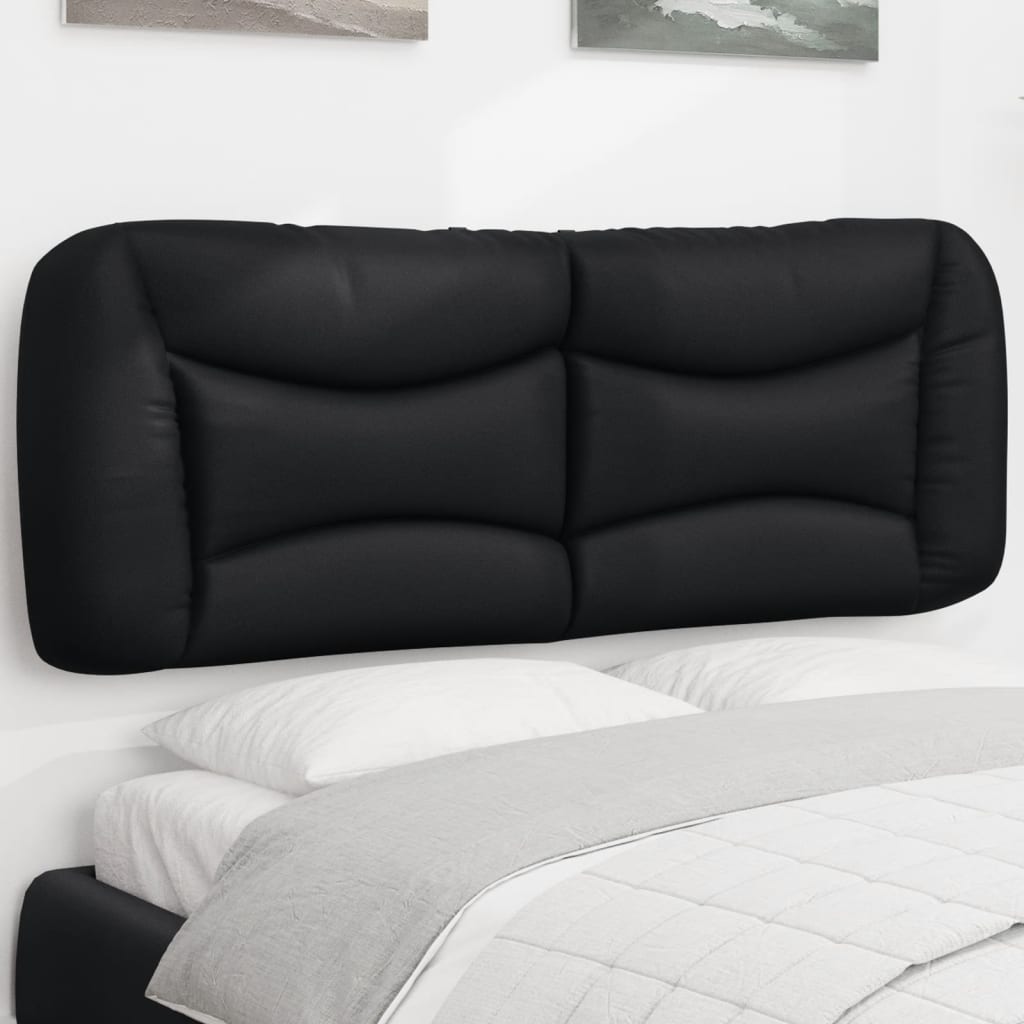 Hoofdbordkussen zwart 135 cm kunstleer is nu te koop bij PeponiXL, paradijselijk wonen!