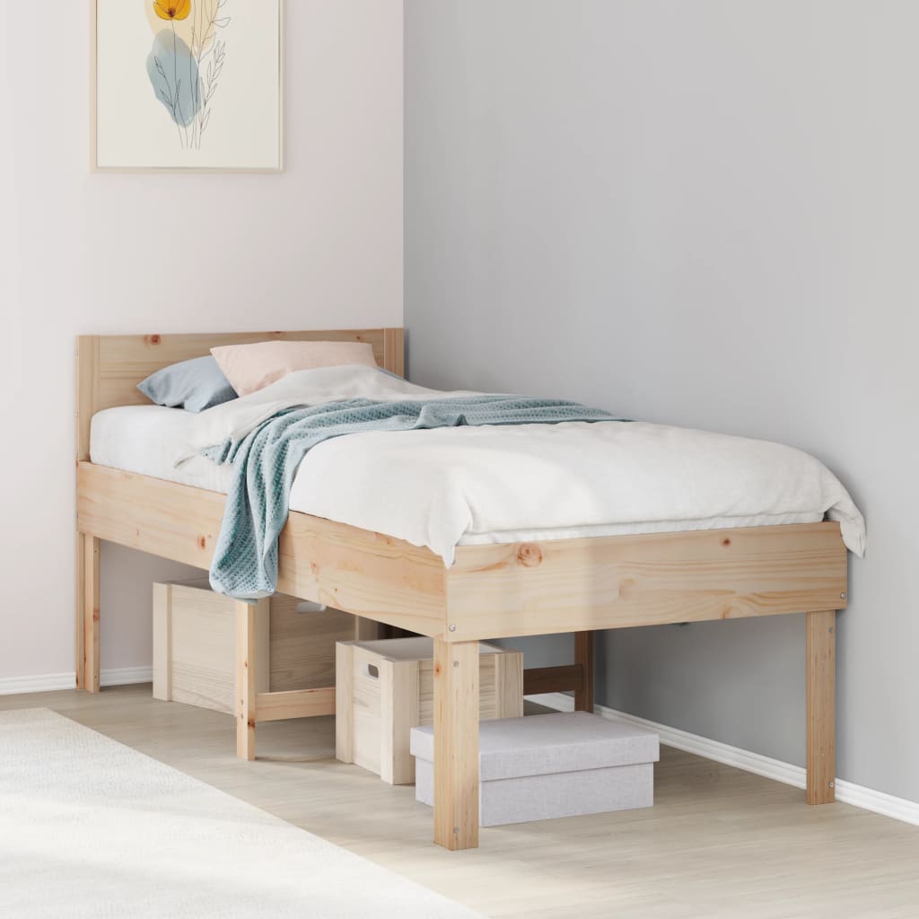 Bedframe zonder matras massief grenenhout 90x190 cm is nu te koop bij PeponiXL, paradijselijk wonen!