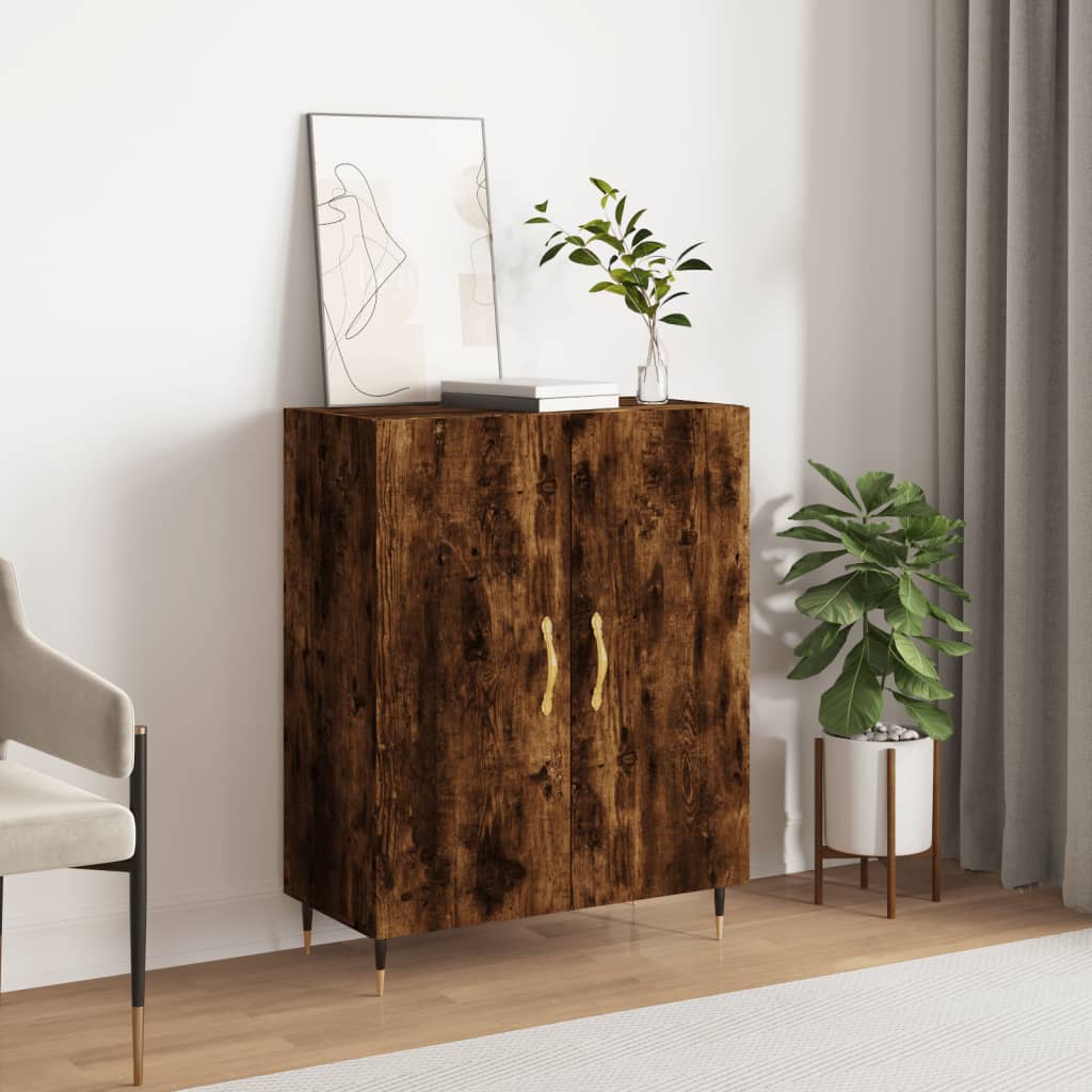 Dressoir 69,5x34x90 cm bewerkt hout gerookt eikenkleurig is nu te koop bij PeponiXL, paradijselijk wonen!