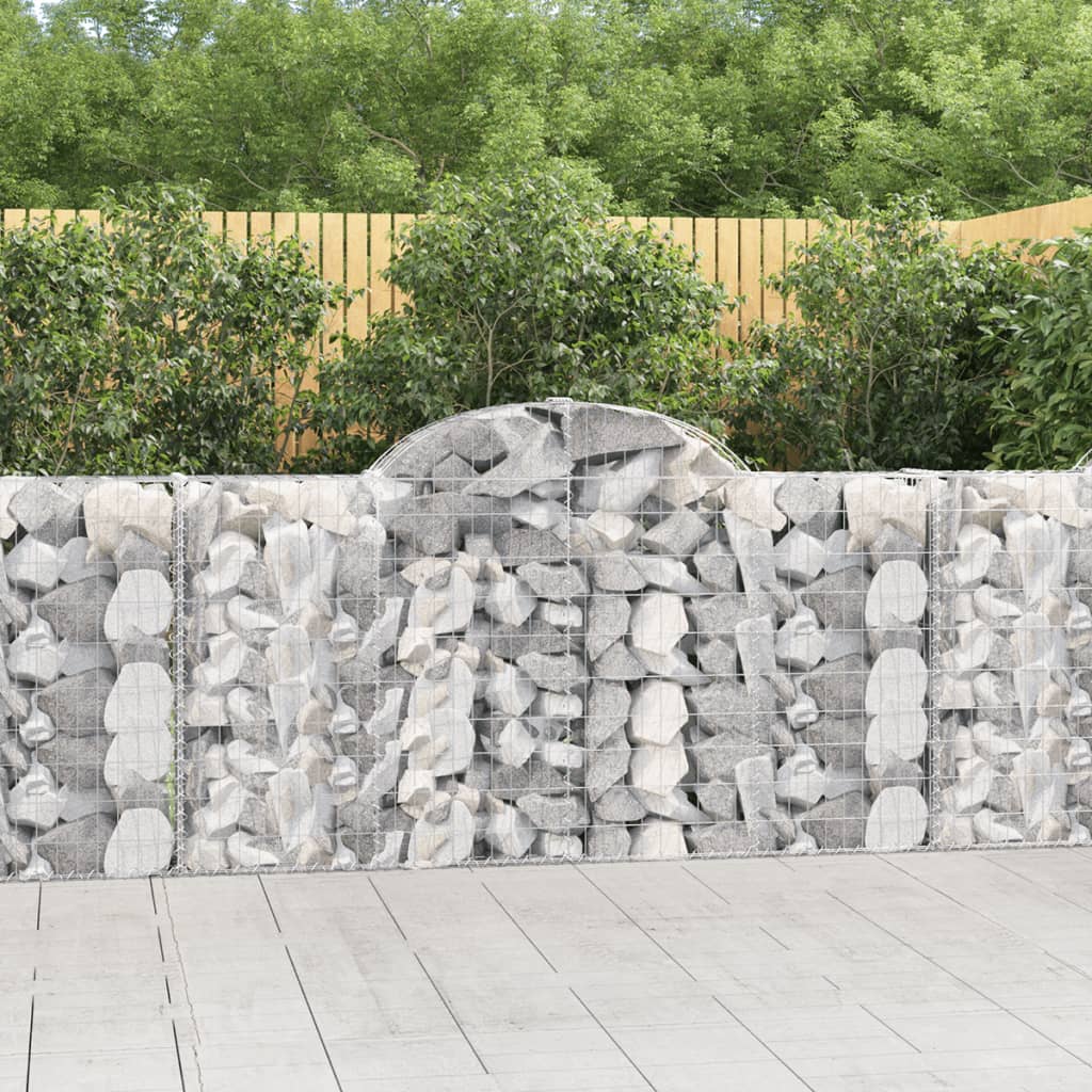Schanskorven 20 st gewelfd 200x30x100/120 cm ijzer is nu te koop bij PeponiXL, paradijselijk wonen!