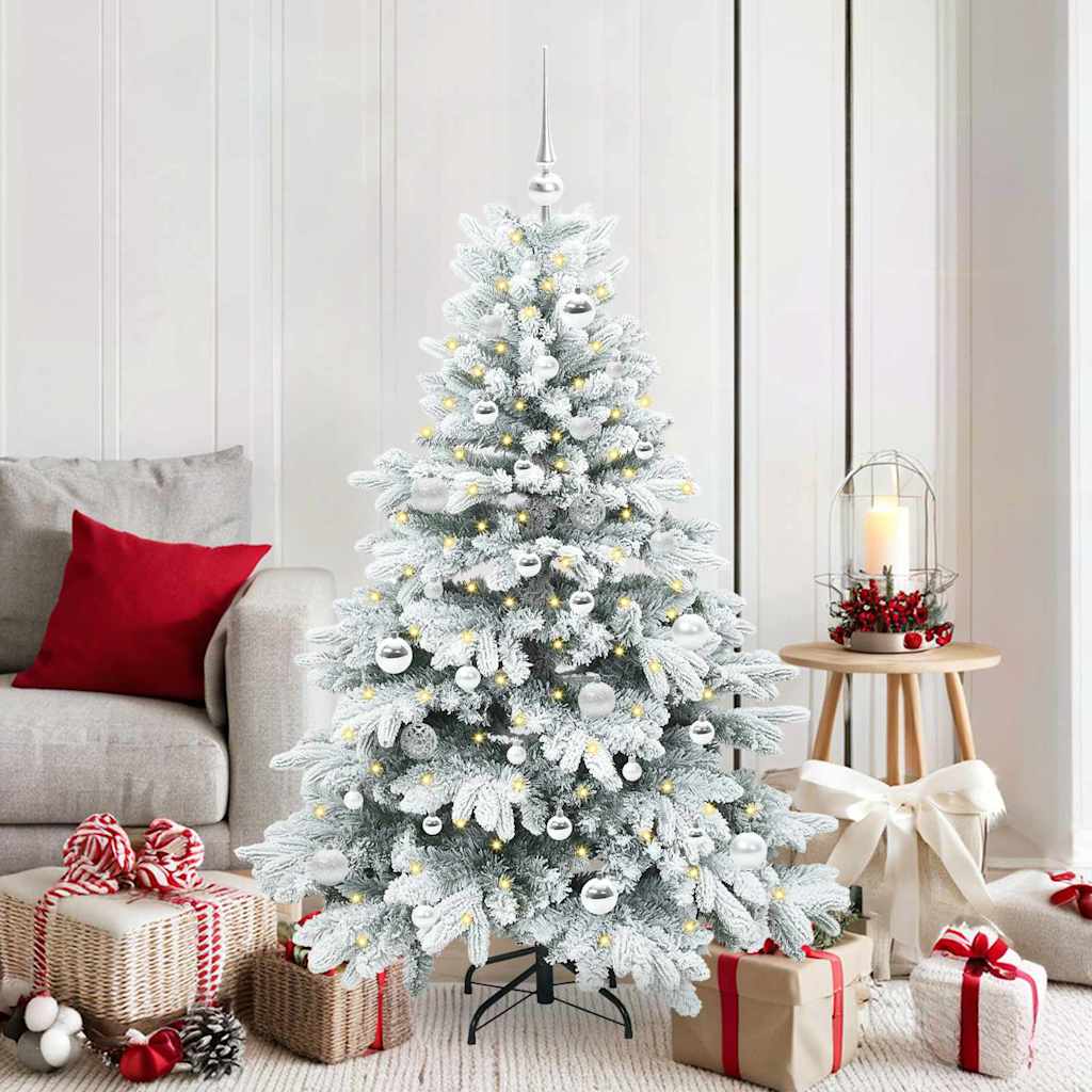 Kunstkerstboom met 150 LED met standaard Wit 150 cm PE en PVC is nu te koop bij PeponiXL, paradijselijk wonen!