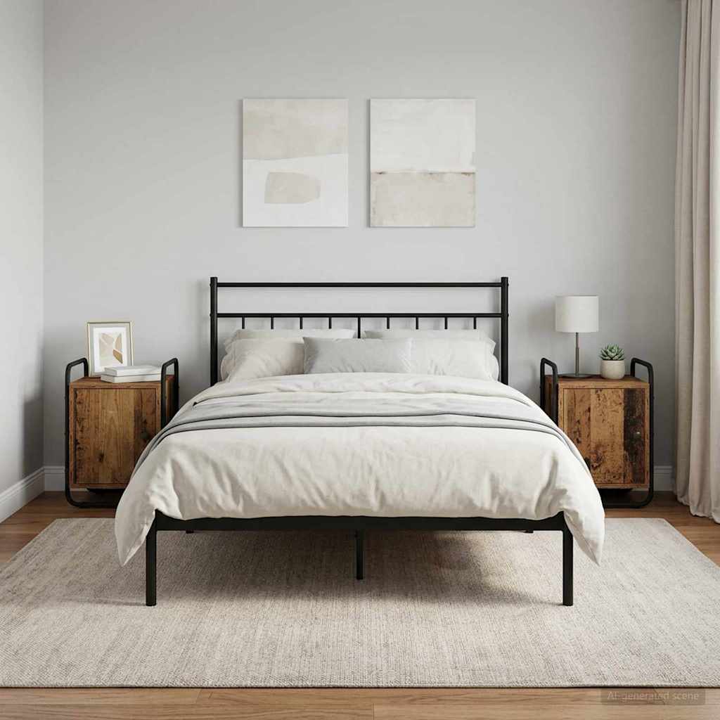 Nachtkastje 2 st Oud hout Bewerkt hout is nu te koop bij PeponiXL, paradijselijk wonen!