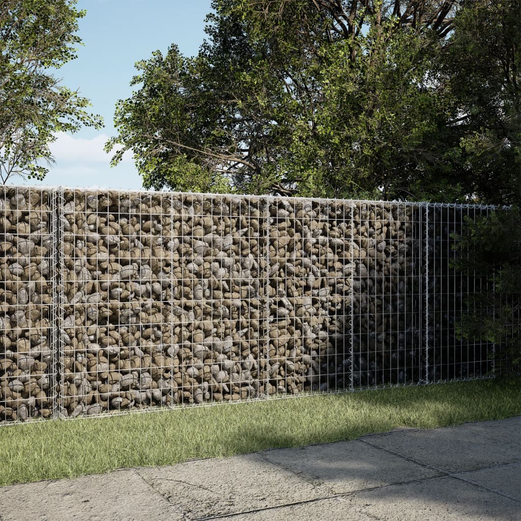 Schanskorf 250x100x100 cm gegalvaniseerd ijzer zilverkleurig is nu te koop bij PeponiXL, paradijselijk wonen!