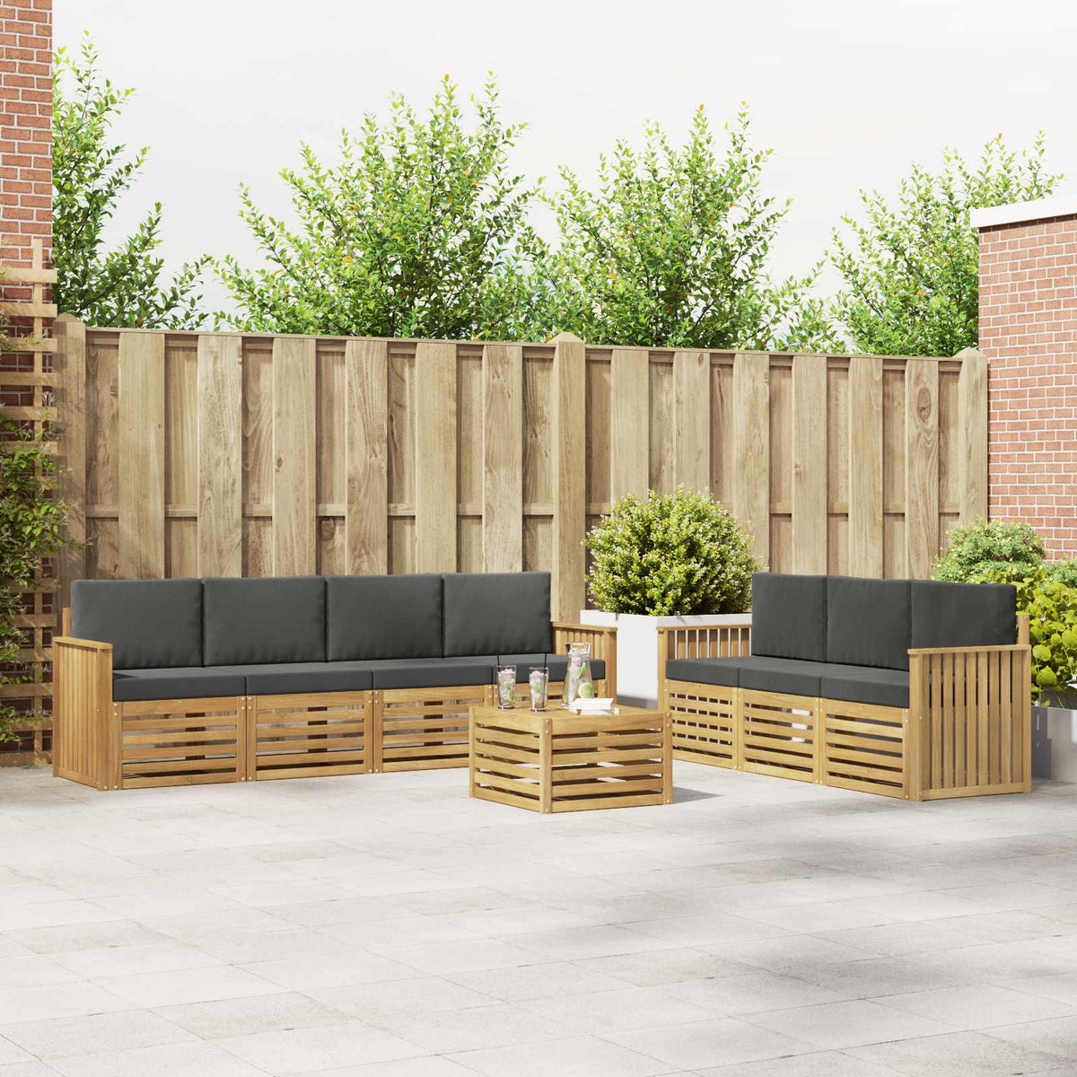 Sofa-Sets Massief Acaciahout is nu te koop bij PeponiXL, paradijselijk wonen!