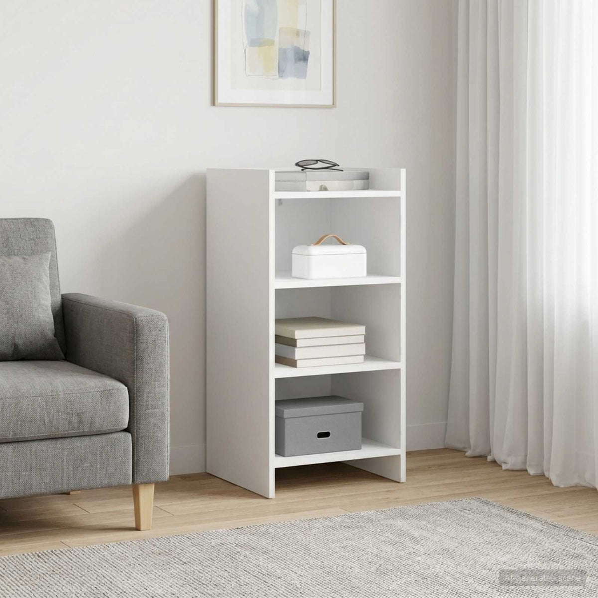 Dressoir Wit 40 x 36 x 80 cm Bewerkt hout is nu te koop bij PeponiXL, paradijselijk wonen!