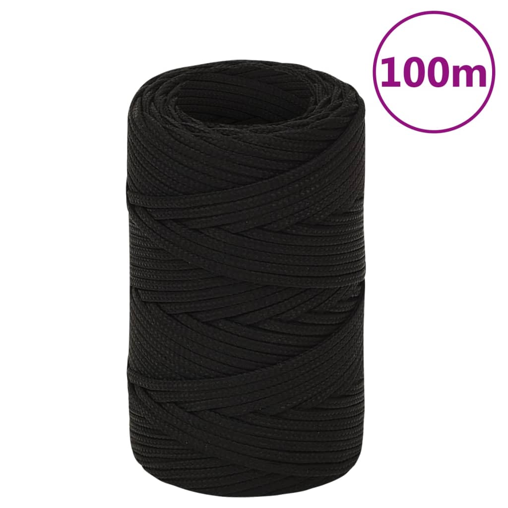 Werktouw 2 mm 100 m polyester zwart is nu te koop bij PeponiXL, paradijselijk wonen!