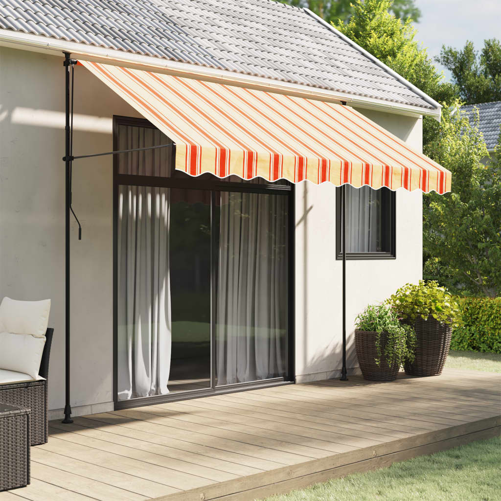 Vervangingsdoek voor luifelrok gestreept 3 m geel en oranje is nu te koop bij PeponiXL, paradijselijk wonen!