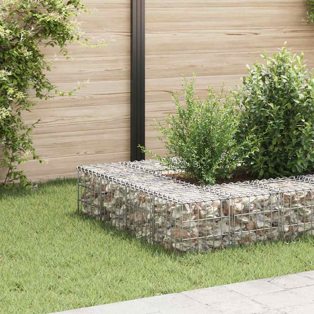 Gabion plantenbak verhoogd kubus 30x30x30 cm staaldraad is nu te koop bij PeponiXL, paradijselijk wonen!