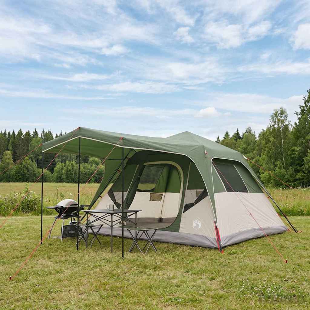 Gezinstent met dak Groen 305 x 275 x 190 cm Polyester en staal is nu te koop bij PeponiXL, paradijselijk wonen!
