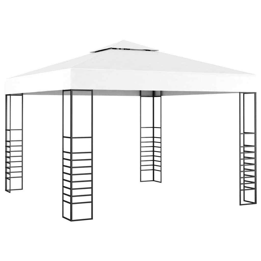 Tuinpaviljoen 3x3 m wit is nu te koop bij PeponiXL, paradijselijk wonen!