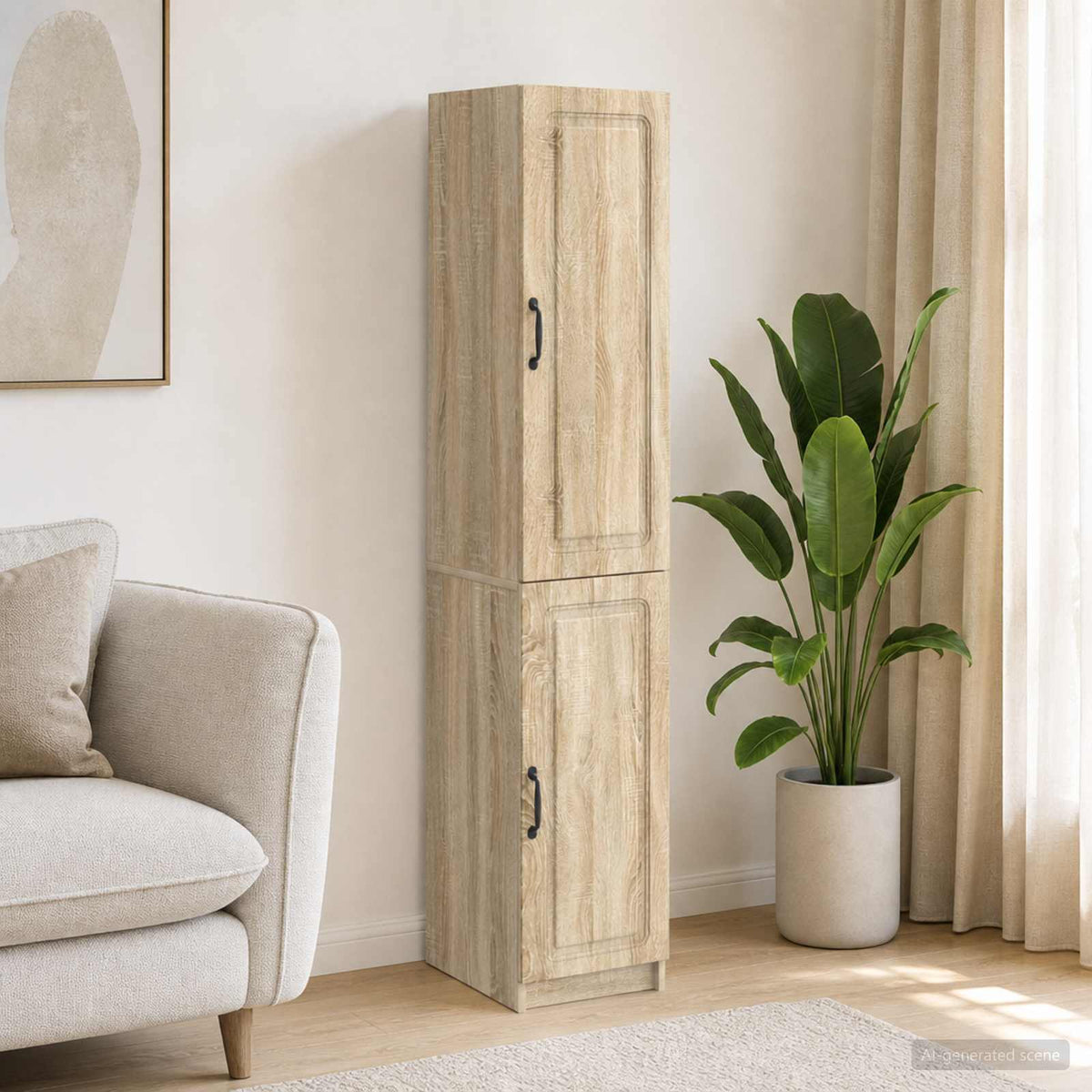 Kastenset 2 pcs Sonoma Eiken Bewerkt hout is nu te koop bij PeponiXL, paradijselijk wonen!