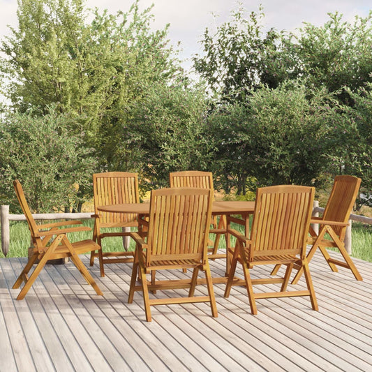 7-delige Tuinset massief teakhout is nu te koop bij PeponiXL, paradijselijk wonen!