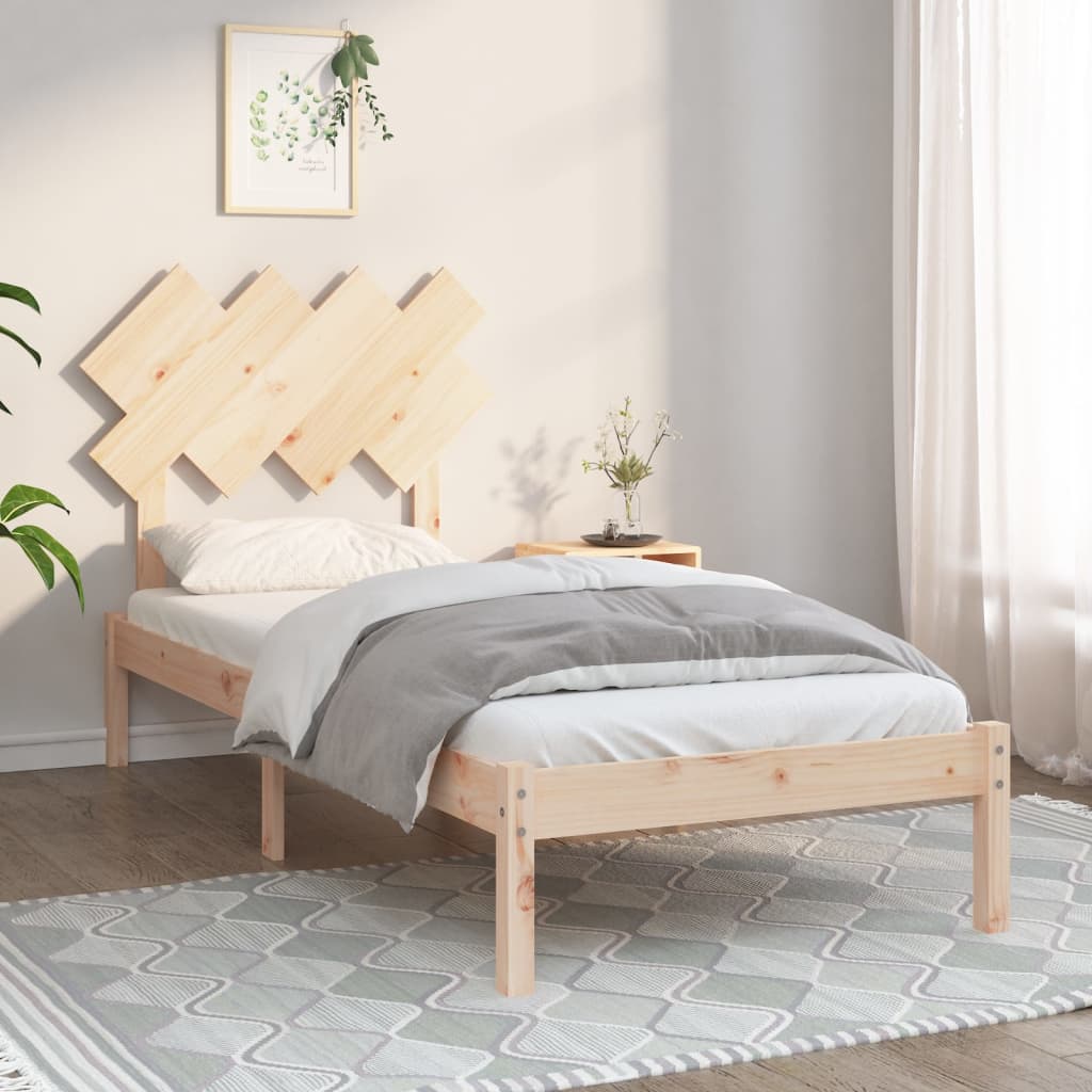 Bedframe massief hout 90x200 cm is nu te koop bij PeponiXL, paradijselijk wonen!