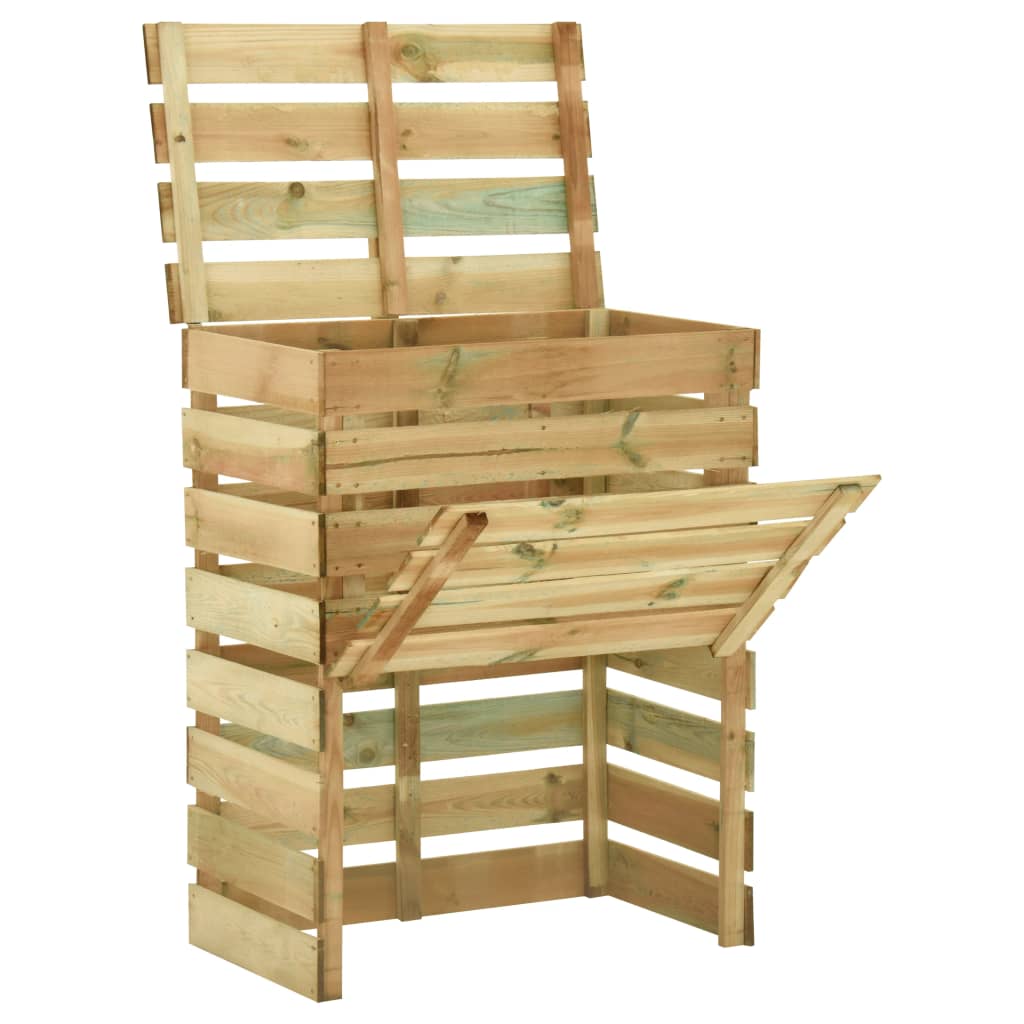 Tuincompostbak gelat 80x50x100 cm geïmpregneerd grenenhout is nu te koop bij PeponiXL, paradijselijk wonen!