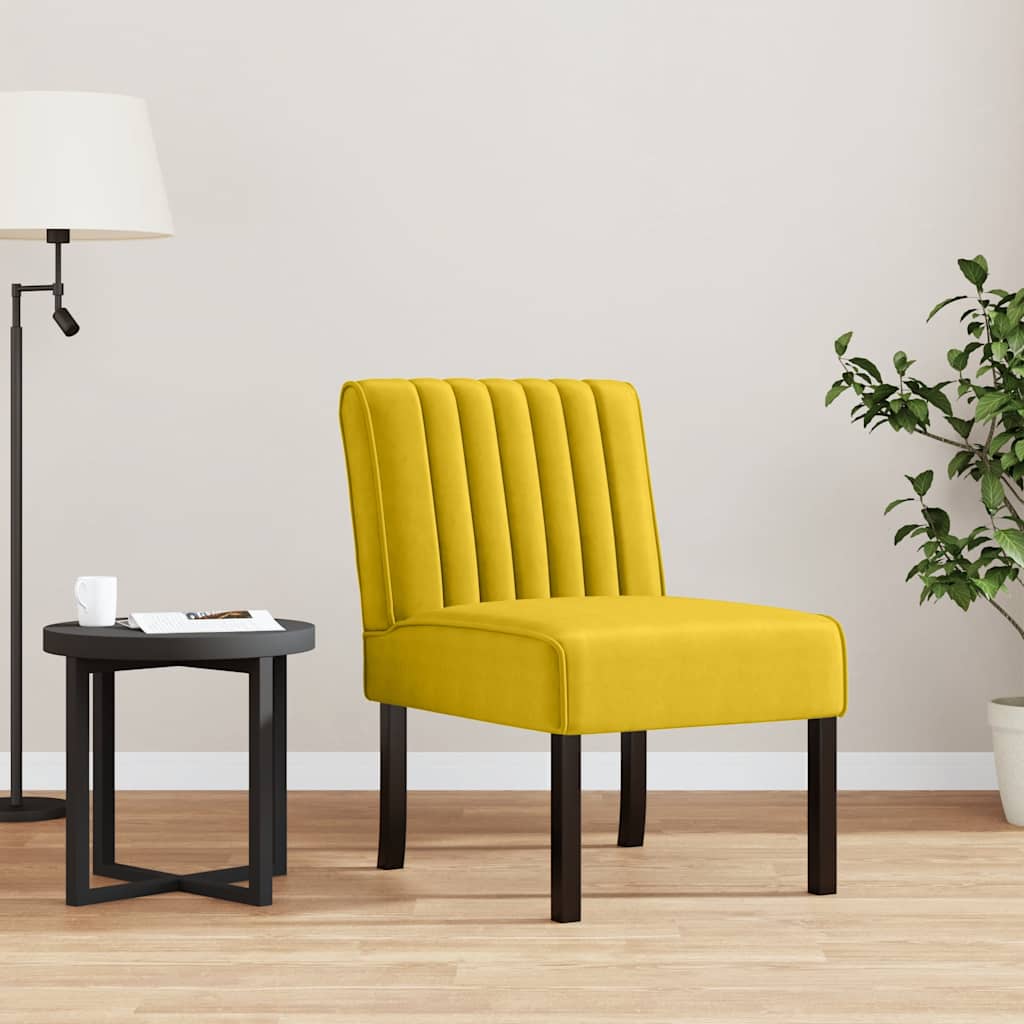 Stoel fluweel geel is nu te koop bij PeponiXL, paradijselijk wonen!