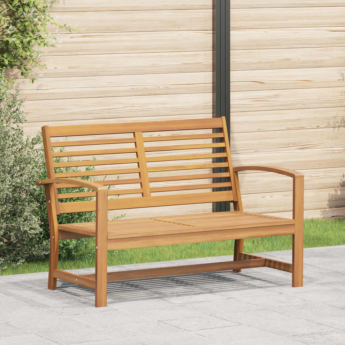 Bank Bruin 110 x 65 x 76,5 cm Massief Teakhout is nu te koop bij PeponiXL, paradijselijk wonen!