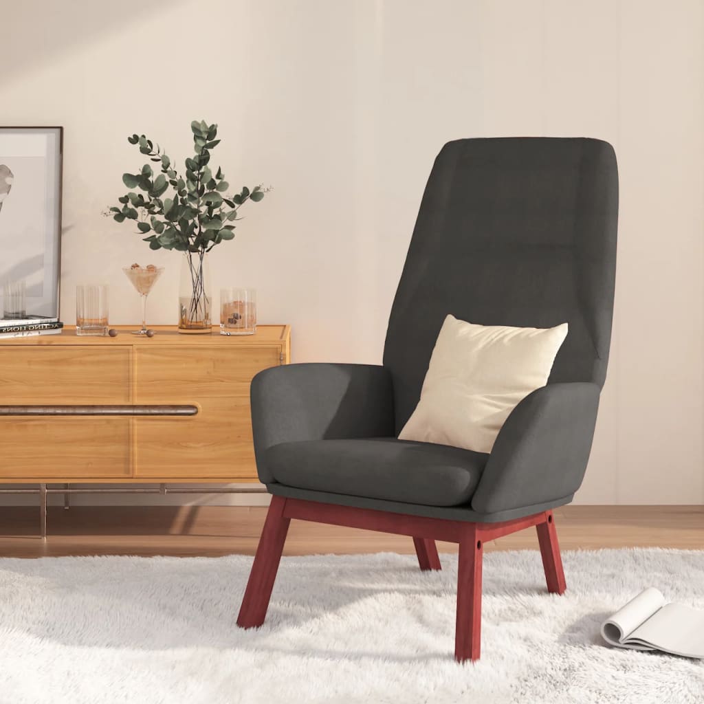 Relaxstoel stof donkergrijs is nu te koop bij PeponiXL, paradijselijk wonen!