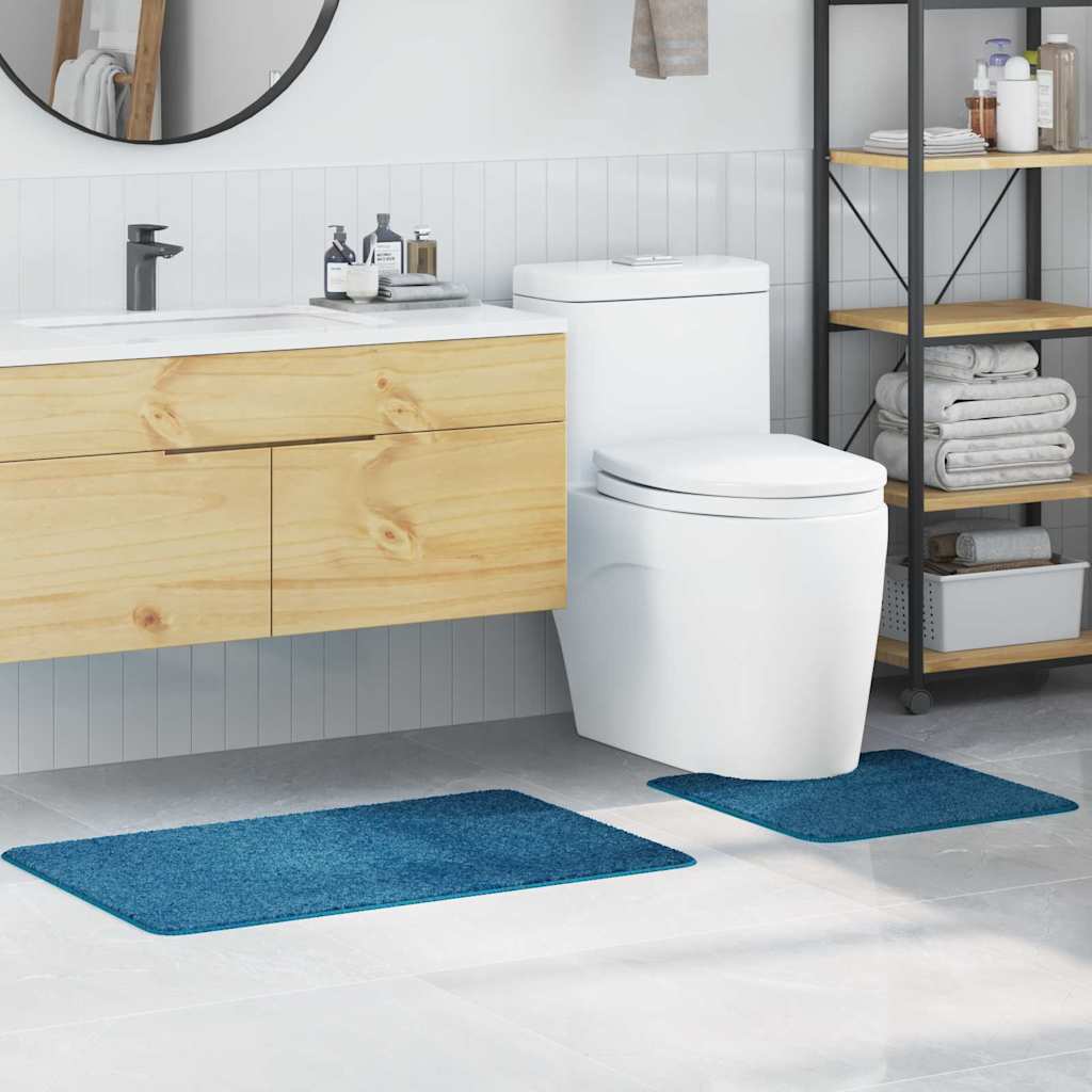 Antislip Badmat Set 2 pcs Blauw PP is nu te koop bij PeponiXL, paradijselijk wonen!