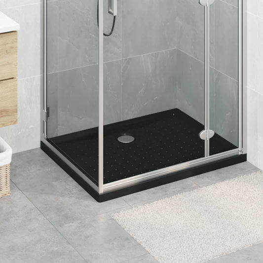 Douche Basis Tray met Dots 90 x 70 x 4 cm ABS Zwart is nu te koop bij PeponiXL, paradijselijk wonen!